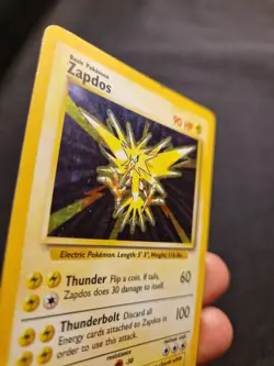 Pokemon TCG Zapdos Holo Card Base Set 16/102, 1999 Vintage WOTC - Image 4