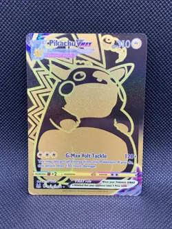 Pikachu Vmax Lost Origin Ultra Rare Gold Full Art Pokemon Card - Image 1