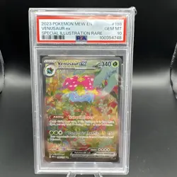 Pokemon TCG Venusaur EX Card 198/165 Scarlet & Violet 151 Sir PSA 10 Gem Mint - Image 1