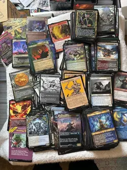 Magic: The Gathering - 400+ Bulk Showcase Frame Cards - Mostly Commons&Uncommons - Image 1