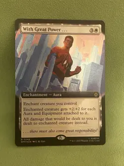 With Great Power. Extended Art Foil 0248 Marvel’s Spider-Man Magic MTG SPM EN - Image 1