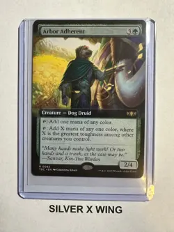 Arbor Adherent Extended Art x1, MTG, Commander: Tarkir: Dragonstorm, TDC, NM - Image 1
