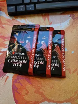 Magic: The Gathering Innistrad Crimson Vow Collector Booster Packs Lot of 3 - Image 1