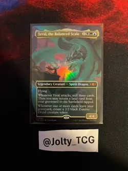 Teval, the Balanced Scale (Borderless) Commander: Tarkir: Dragonstorm Foil - Image 1