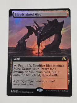 Bloodstained Mire (Extended Art) Modern Horizons 3 Foil - Image 1