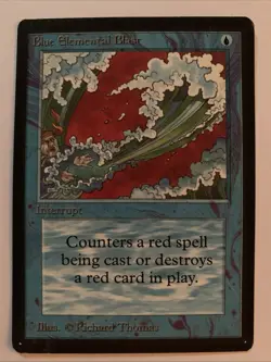 Blue Elemental Blast Limited Edition - Beta Edition Regular, Magic The Gathering - Image 1