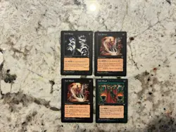 Mtg Dark Ritual x4 - Magic the Gathering Dark Ritual Playset Played-Hp - Image 1