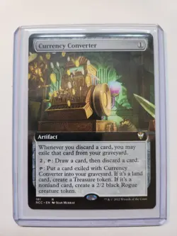 CURRENCY CONVERTER Extended Art - New Capenna Commander - MTG - Free Postage - Image 1