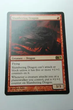 MTG Slumbering Dragon x1- -Magic 2013-Lightly Played - Image 1