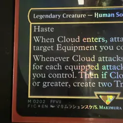 IN HAND MTG Cloud, Ex-SOLDIER (Borderless) (FOIL) FINAL FANTASY M0202 FF - Image 2