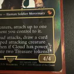 IN HAND MTG Cloud, Ex-SOLDIER (Borderless) (FOIL) FINAL FANTASY M0202 FF - Image 3