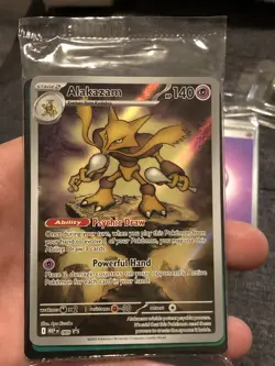 Pokemon Alakazam 009 Mega Evolutions Black Star Promo SEALED Bundled! - Image 2