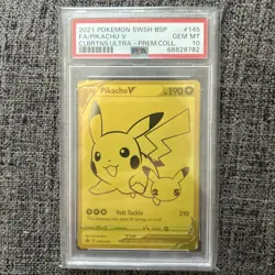 Pokemon - Pikachu V SWSH145 [PROMO] Celebrations UPC *PSA 10* - Image 1