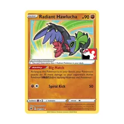 Pokemon Prize Pack Series One Radiant Hawlucha (RR) #081/189 (Holo) NM - Image 1