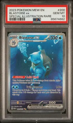 2023 POKEMON MEW EN-151 SPECIAL ILLUSTRATION RARE #200 BLASTOISE EX 🔥PSA 10 - Image 1