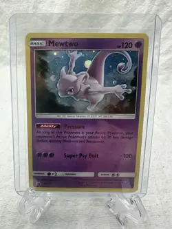 Mewtwo SM77 Holo - Black Star Promo - Pokemon Sun & Moon Promos NM - Image 1