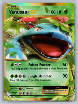 Pokemon TCG Venusaur EX 1/108 XY Evolutions 2016 Holo Ultra Rare MP - Image 1