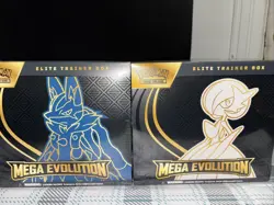 Pokemon TCG Mega Evolutions ETBs Lucario And Gardevoir Set Of 2 Factory Sealed - Image 1