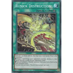 Runick Destruction Yu-Gi-Oh! TAMA-EN031 1st Super Rare - Image 1