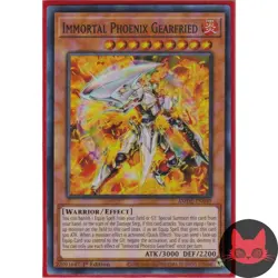 Yugioh Immortal Phoenix Gearfried AMDE-EN049 Super Rare 1st Edition NM - Image 1