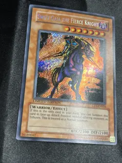 YUGIOH • SWIFT GAIA THE FIERCE KNIGHT • SECRET RARE • CT1-EN004 • LIMITED • LP - Image 4