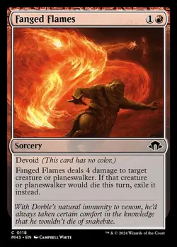 (3x FOIL) FANGED FLAMES - Modern Horizons 3 - MTG Magic the Gathering Card - Image 1