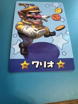 2001 Japanese Nintendo Rare Guess The Silhouette Mario Party 2 Card Wario Coins - Image 2