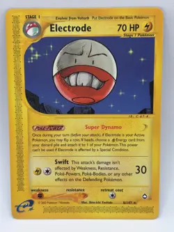 Electrode Aquapolis 8/147 Rare Vintage WoTc era E-Reader Pokemon Card LP - Image 1