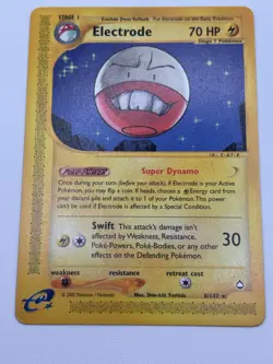 Electrode Aquapolis 8/147 Rare Vintage WoTc era E-Reader Pokemon Card LP - Image 2