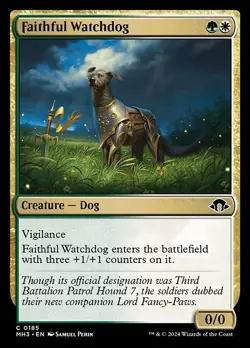 (2x FOIL) FAITHFUL WATCHDOG - Modern Horizons 3 - MTG Magic the Gathering Card - Image 1