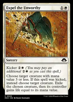 (2x FOIL) EXPEL THE UNWORTHY - Modern Horizons 3 - MTG Magic the Gathering Card - Image 1