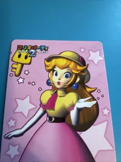 2001 Japanese Nintendo Rare Guess The Silhouette Mario Party 2 Card Peach Safari - Image 3