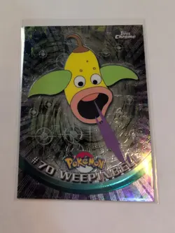 Weepinbell #70 Topps Chrome 2000 TV Animation Pokemon TCG Card NM - Image 2