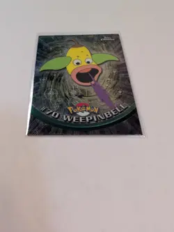 Weepinbell #70 Topps Chrome 2000 TV Animation Pokemon TCG Card NM - Image 3
