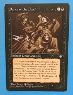 Magic the Gathering MTG Ice Age DANCE OF THE DEAD LP/EX U 1995 Nice! - Image 1