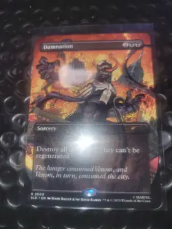 Spider-Man Secret Lair MTG Venom Unleashed Damnation - Image 1