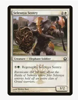 Selesnya Sentry | RTR | Elephant & Soldier Tribal Staple | MTG Pauper EDH | LP - Image 1