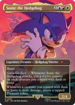 Sonic the Hedgehog - Near Mint MTG Secret Lair - Image 1