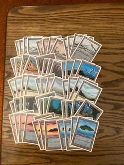 Mtg 4th Edition Basic Land Lot x60 - Magic the Gathering 4th Land 4x Each Art - Image 1
