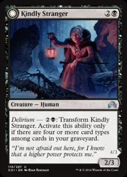 Kindly Stranger (Demon-Possessed Witch) - Medium Play MTG Shadows Over Innistrad - Image 1