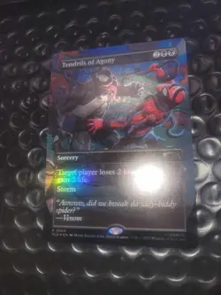 Spider-Man Secret Lair MTG Venom Unleashed Foil Tendrils of Agony - Image 3