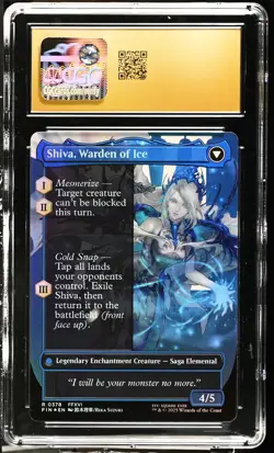 JILL, SHIVA'S DOMINANT Final Fantasy Borderless Foil Rare CGC Pristine 10 MTG - Image 2