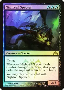 MTG FOIL Nightveil Specter - Gatecrash #222 ** FOIL** NM - Image 1