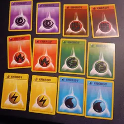 Energy Cards Full Set x2 (12 cards total) - Base Set 1999 Pokemon TCG WOTC - Image 2