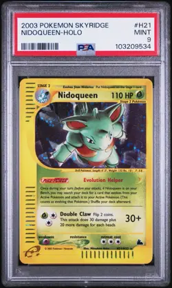 2003 POKEMON SKYRIDGE #H21 NIDOQUEEN-HOLO PSA 9 - Image 1