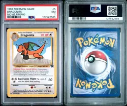 POKEMON 1999 DRAGONITE Movie Promo #5 PSA 7 - Image 3
