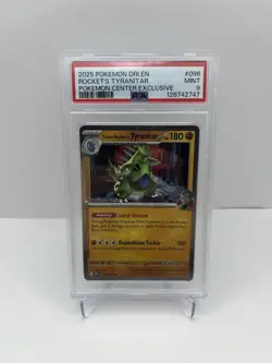 Pokemon 2025 DR1 Team Rocket’s Tyranitar (Pokemon Exclusive) #96 - PSA 9 - Image 1