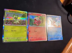 Pokemon Paldea Evolved Sprigatito Fuecoco Quaxly 013 034 050/193 Mirage Holo Set - Image 4