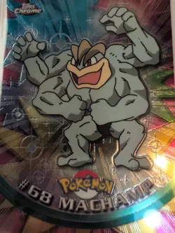 Machamp #68 Topps Chrome 2000 TV Animation Pokemon NM - Image 1