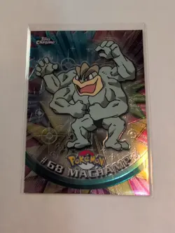 Machamp #68 Topps Chrome 2000 TV Animation Pokemon NM - Image 2